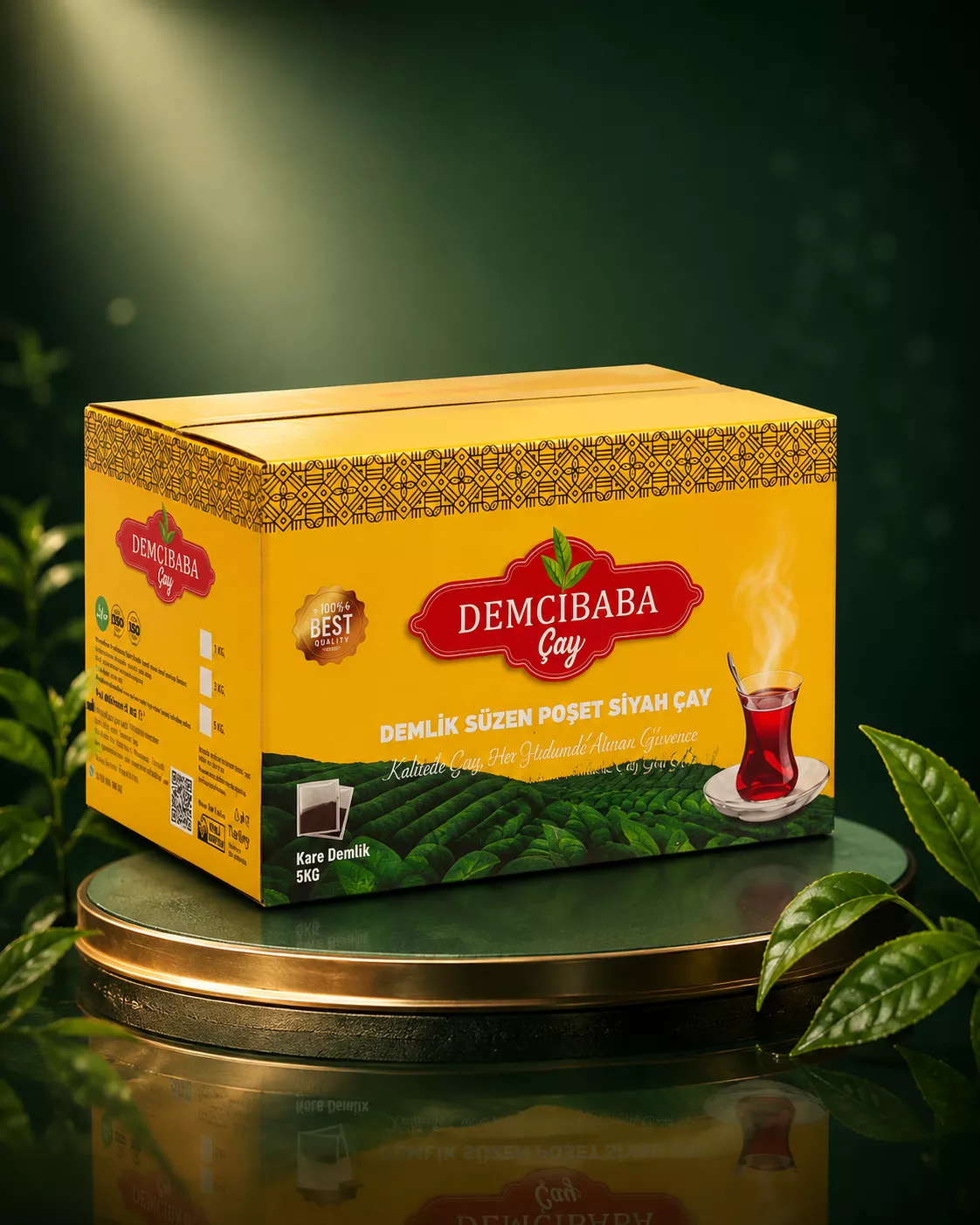 Demcibaba Demlik Süzen Poşet Siyah Çay 5 Kg - 40 Gr