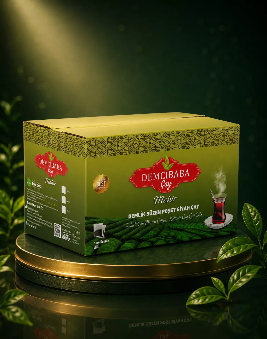 Demcibaba Mahir Demlik Süzen Poşet Siyah Çay 5 Kg - 40 Gr